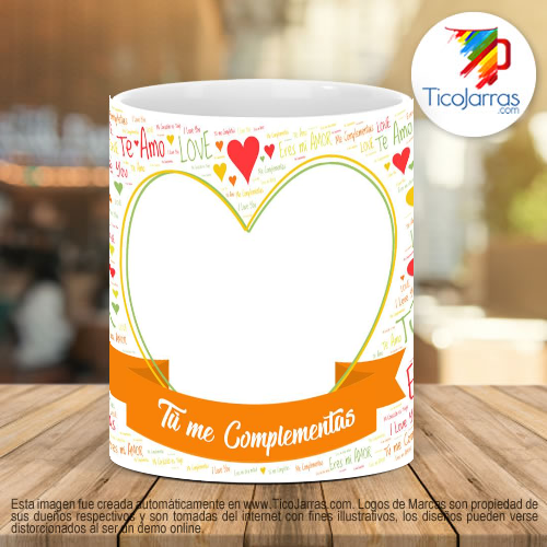 Tazas Personalizadas taza Te amo eres mi otra mitad, con foto personalizada