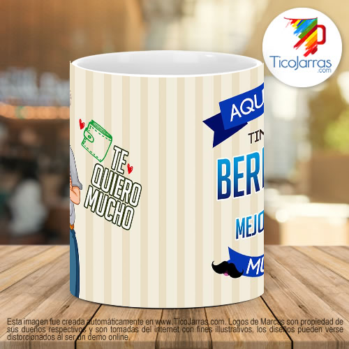 Tazas Personalizadas Aquí toma el mejor abuelo del mundo
