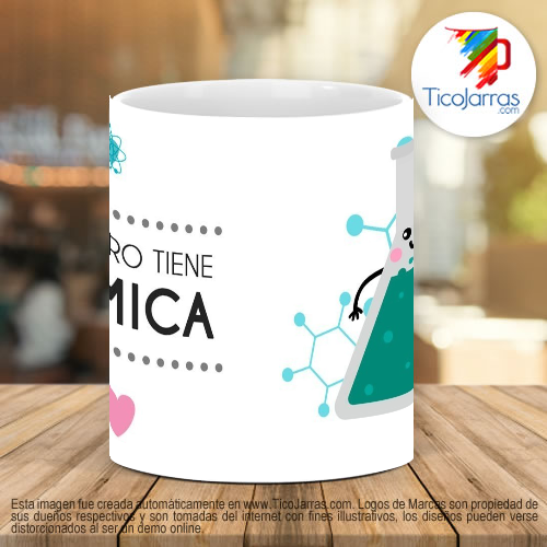Tazas Personalizadas Lo nuestro tiene química