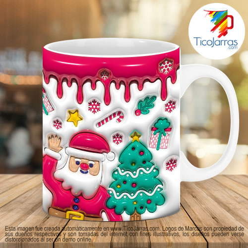 Santa y arbol de navidad