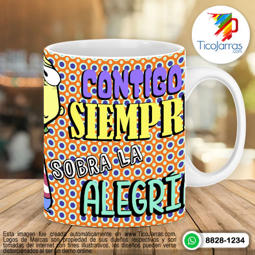 Diseños Personalizadas Contigo Siempre sobra la Alegria