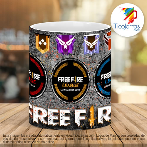 Tazas Personalizadas FREE FIRE League