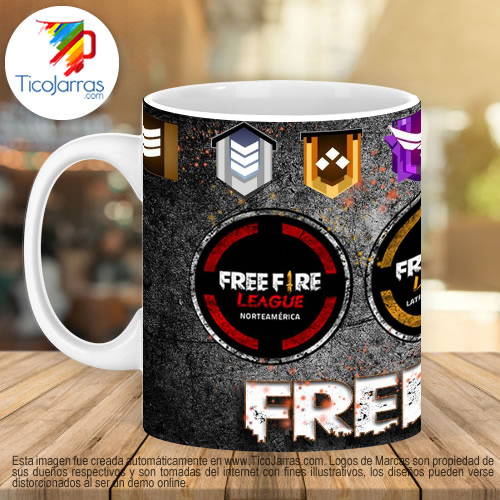 Jarras Personalizadas FREE FIRE League