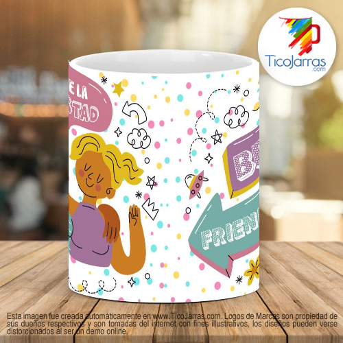 Tazas Personalizadas Día de la Amistar, Best Friends