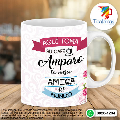 Diseños Personalizadas Aquí toma su café la mejor amiga del mundo