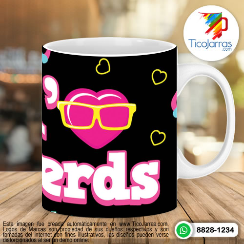 Tazas Personalizadas en Costa Rica I love nerds