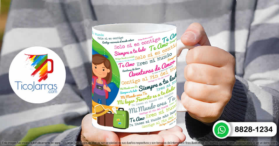 Tazas Personalizadas en Costa Rica Contigo hasta el fin del mundo