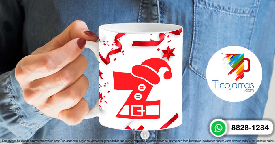 Artículos Personalizados Taza Navideña con letra Z 