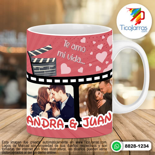 Tazas Personalizadas en Costa Rica Un amor de película