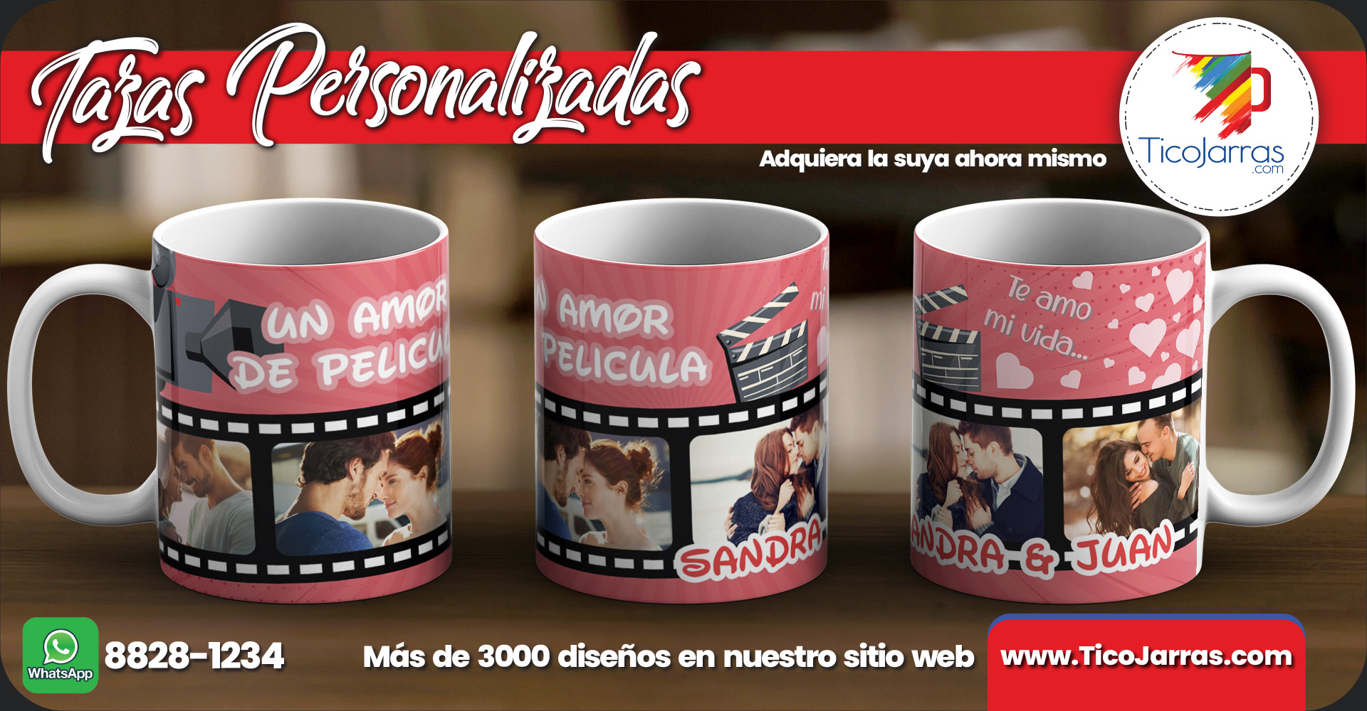 Tazas Personalizadas Un amor de película