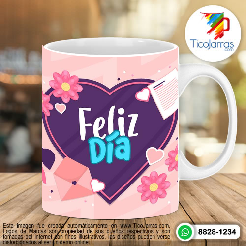 Tazas Personalizadas en Costa Rica Love Feliz Día
