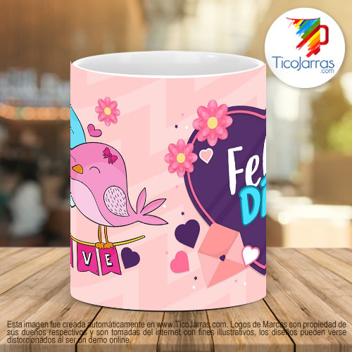 Tazas Personalizadas Love Feliz Día