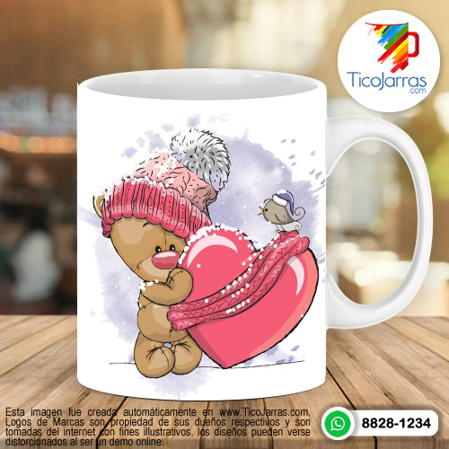 Tazas Personalizadas en Costa Rica Mi corazón es tuyo y todo lo qué lo envuelve también