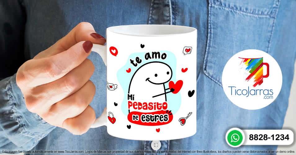 Artículos Personalizados Flork - Te amo, mi pedacito de estres 