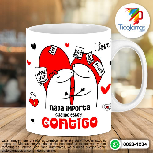 Tazas Personalizadas en Costa Rica Flork - Nada importa cuando estoy contigo