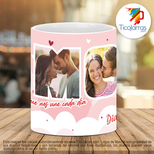 Tazas Personalizadas Amor, es lo que nos une cada día