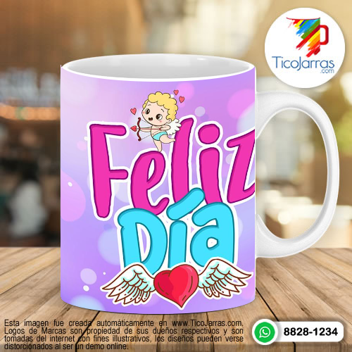 Tazas Personalizadas en Costa Rica Feliz Día 