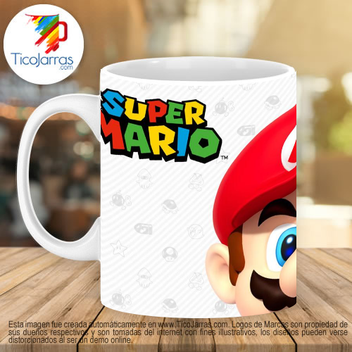 Jarras Personalizadas Super Mario Bross