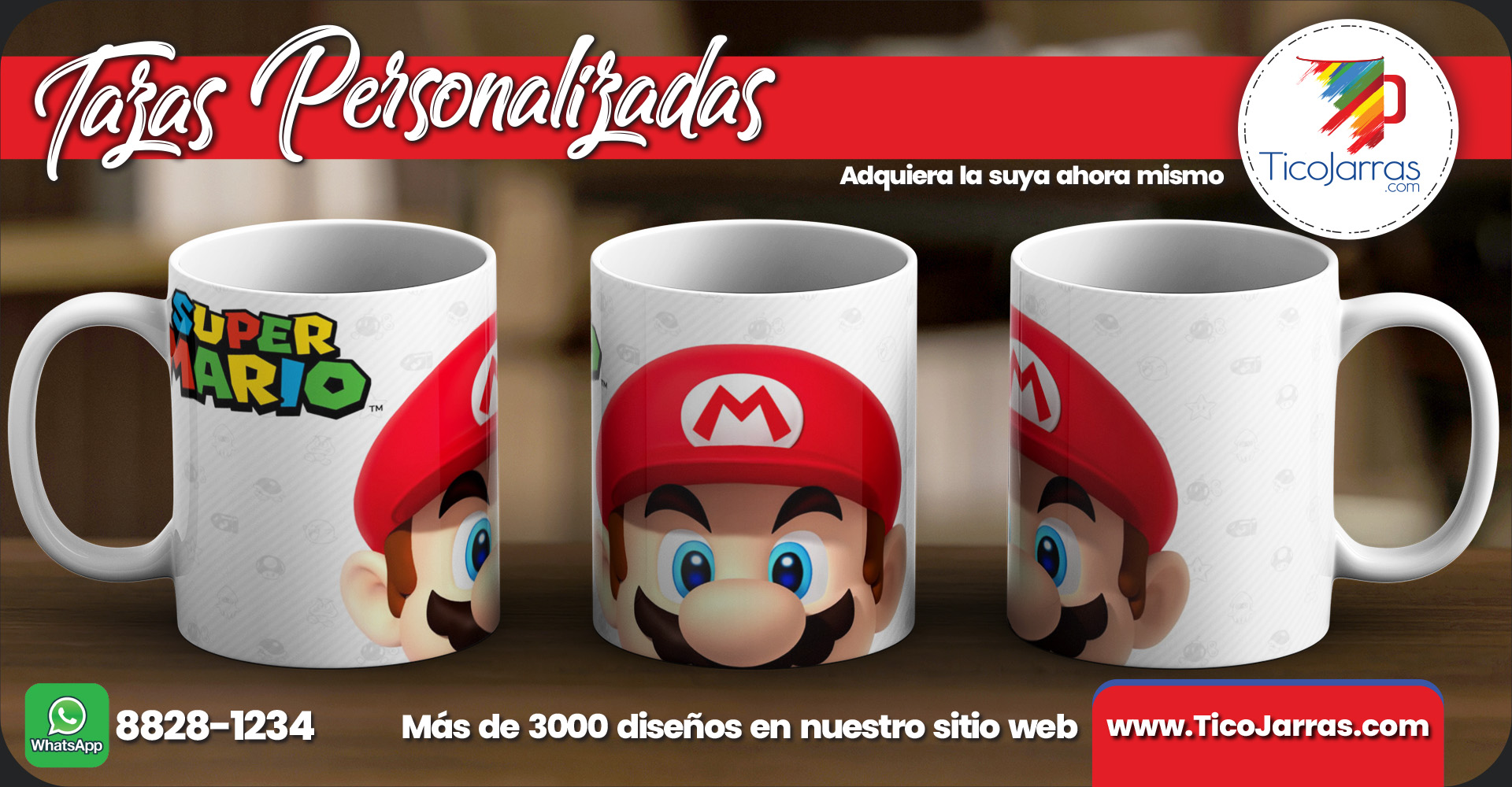 Tazas Personalizadas Super Mario Bross
