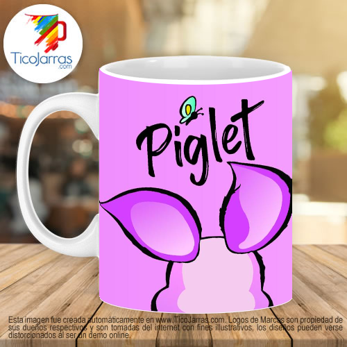 Jarras Personalizadas Piglet Yo estoy de pie