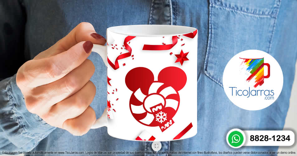 Artículos Personalizados Taza Navideña con letra Q