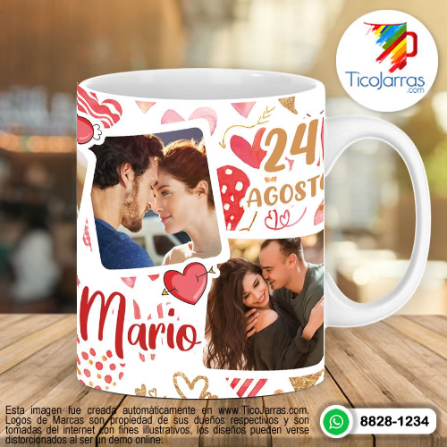 Diseños Personalizadas Amor verdadero, 3 fotos, nombre