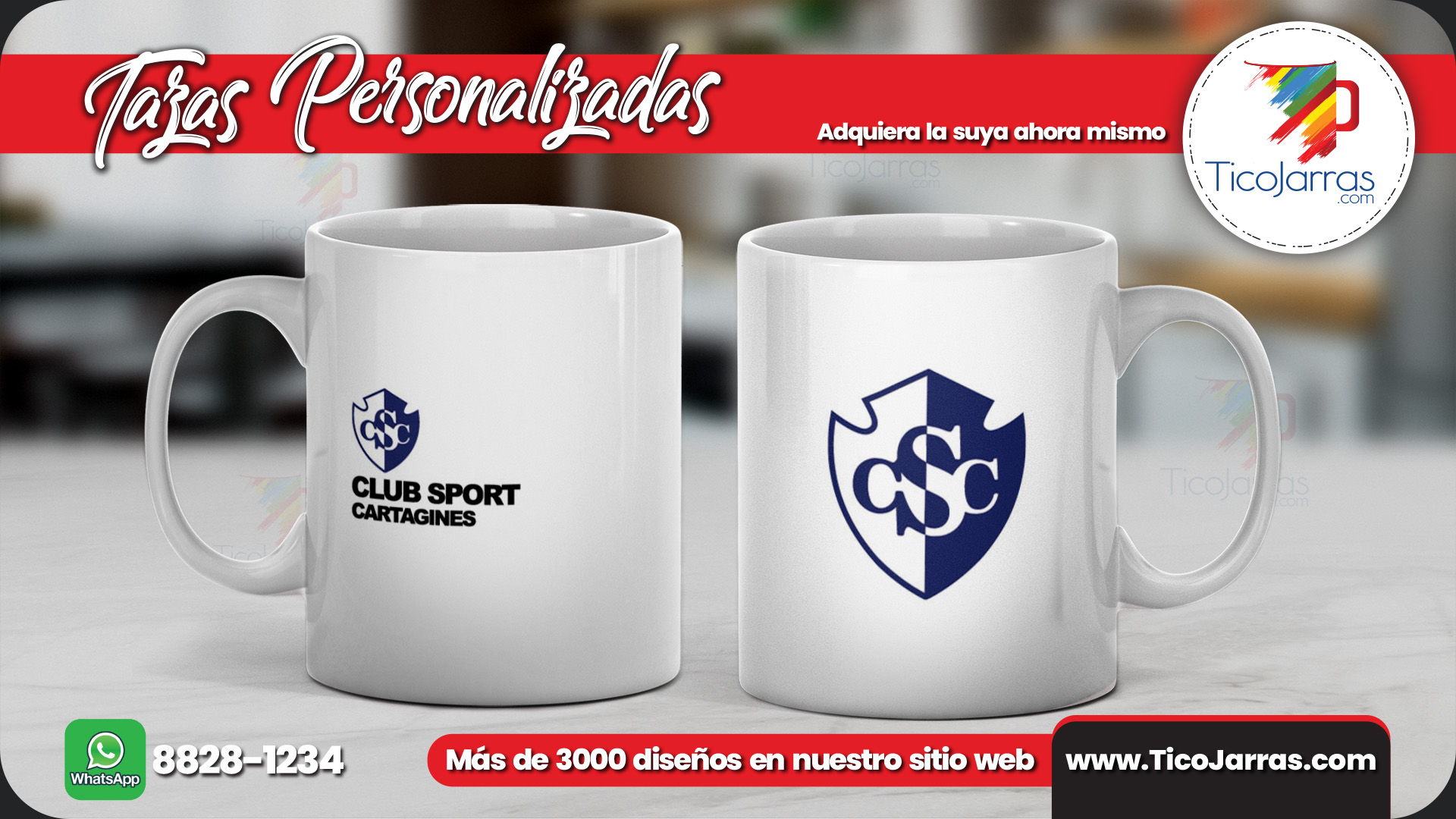 Tazas Personalizadas Taza de Cartago- Club Sport Cataginés
