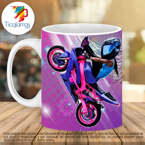 Jarras Personalizadas Feliz Día  Biker
