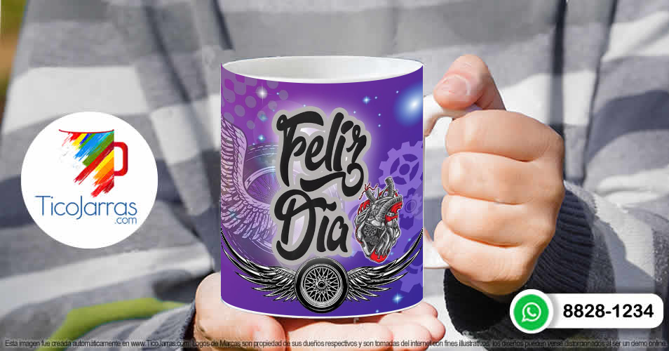 Tazas Personalizadas en Costa Rica Feliz Día  Biker