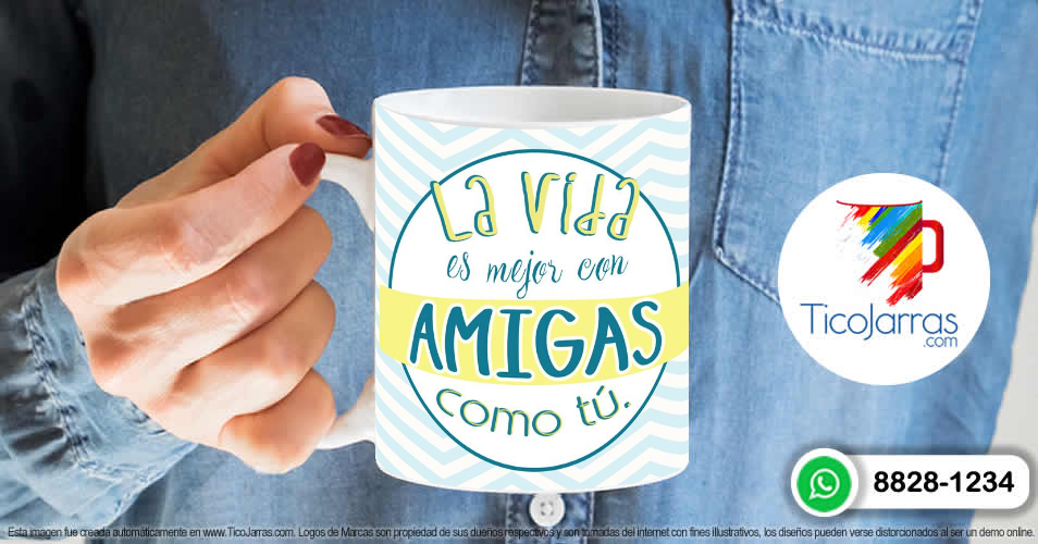 Artículos Personalizados La vida es mejor con amigas como tú