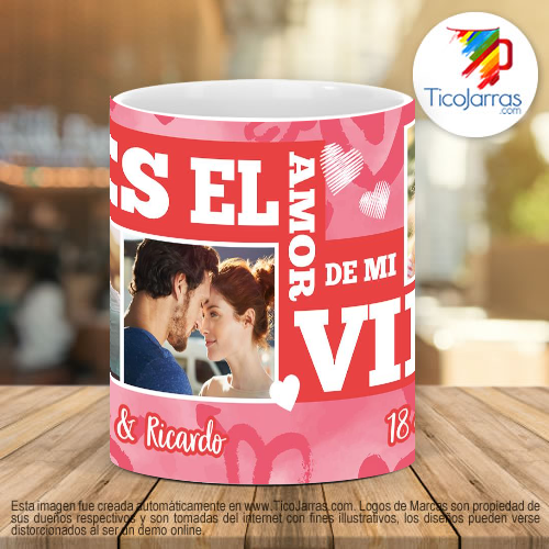 Tazas Personalizadas Eres el amor de mi vida