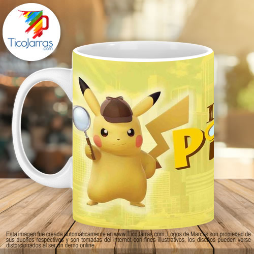 Jarras Personalizadas Detective Pikachu