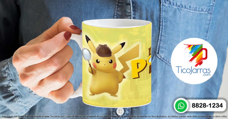 Tazas Personalizadas en Costa Rica Detective Pikachu
