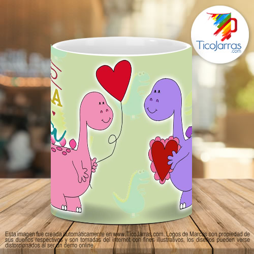 Tazas Personalizadas Te amo hasta en la Luna