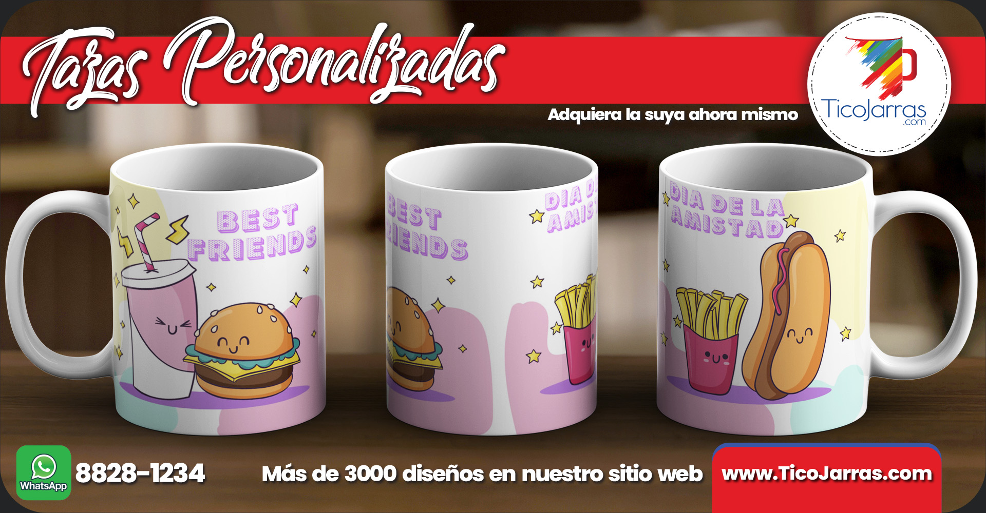 Tazas Personalizadas Best Friends Día de la Amistad