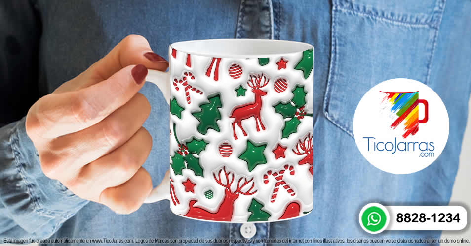 Artículos Personalizados Renos y bastones navideños