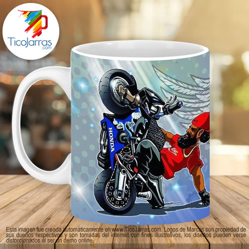Jarras Personalizadas Feliz Día  Biker