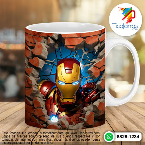 Tazas Personalizadas en Costa Rica Iron Man