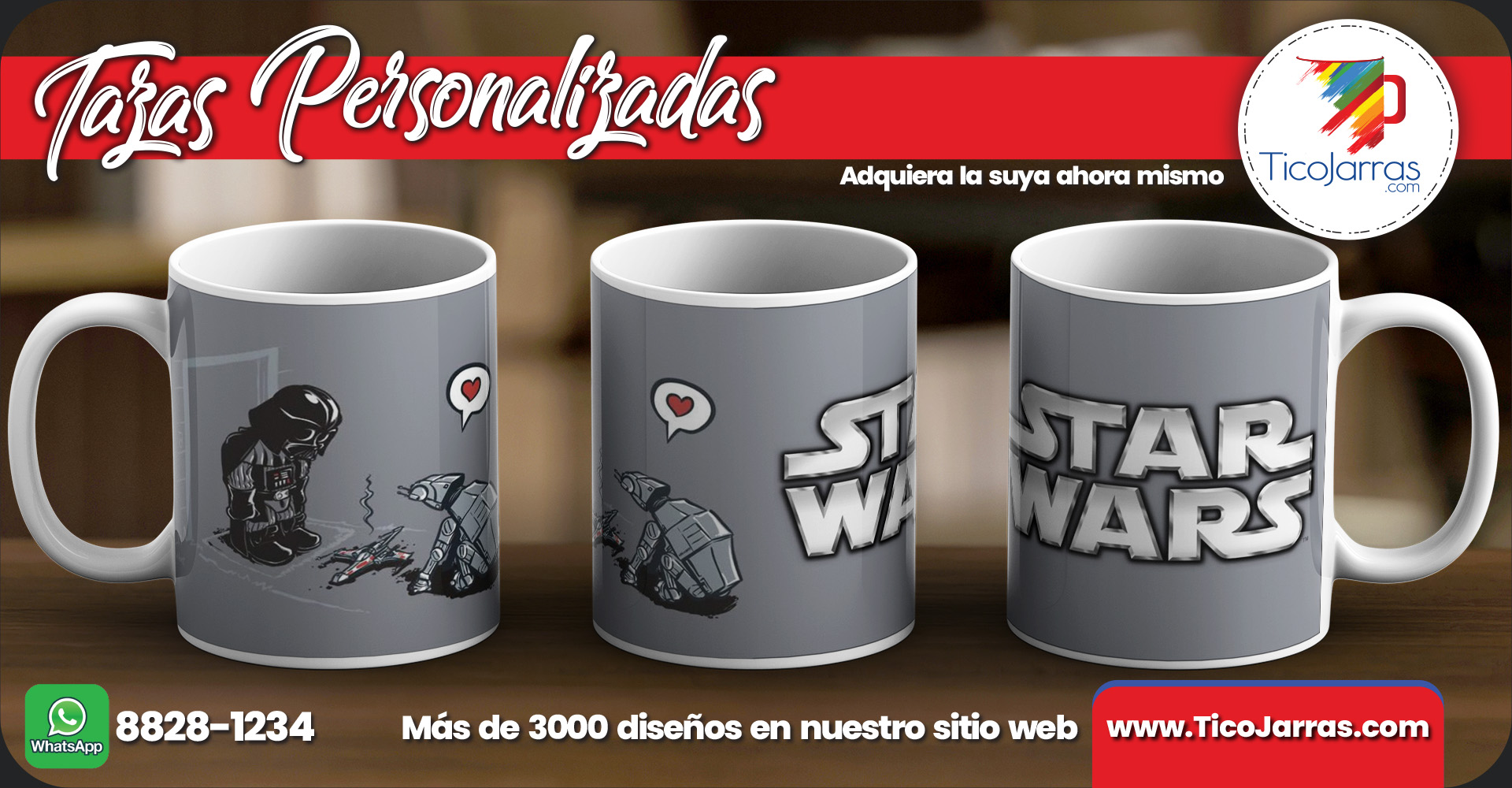 Tazas Personalizadas Star Wars Love