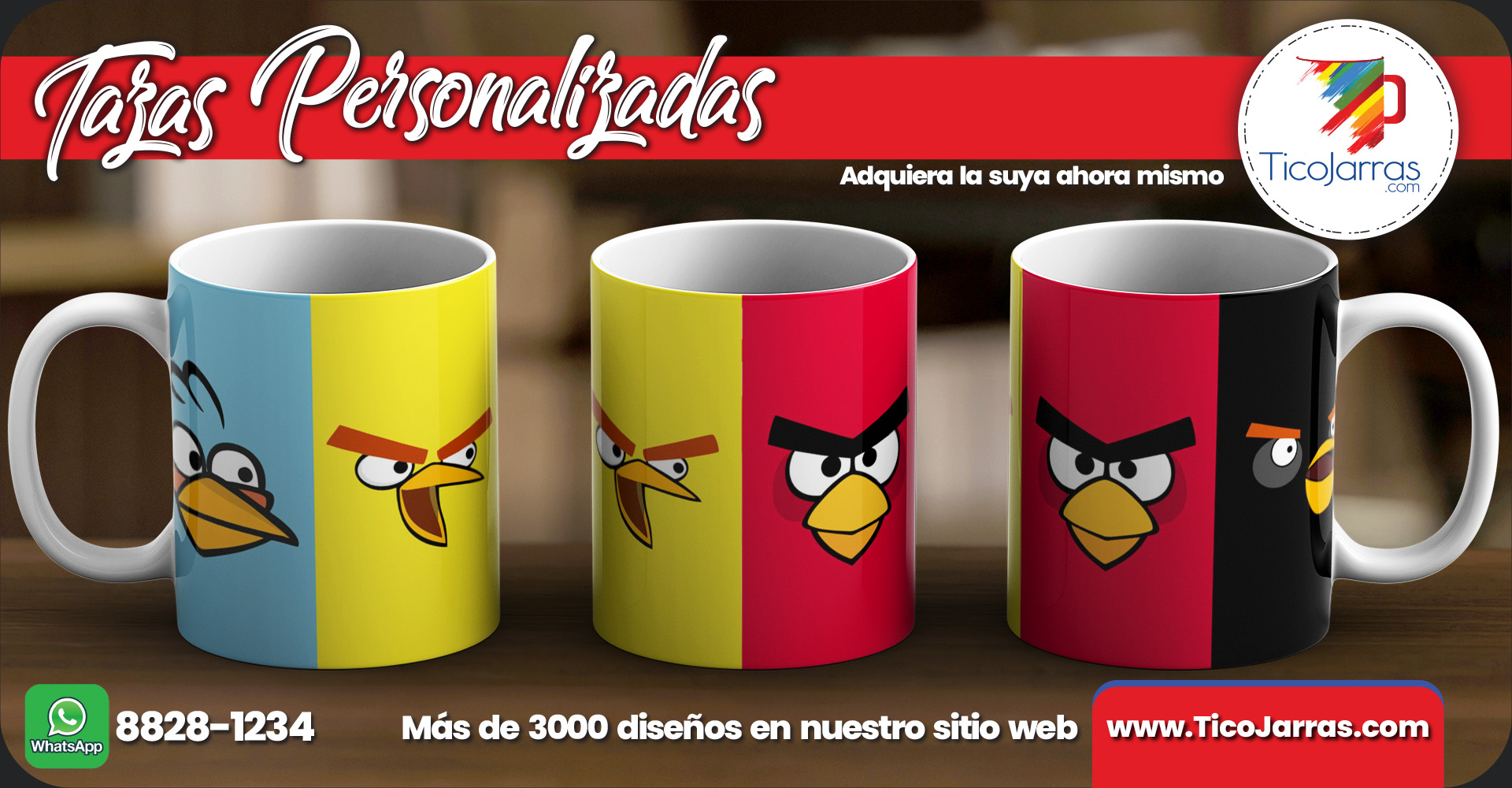 Tazas Personalizadas Hungry Birds