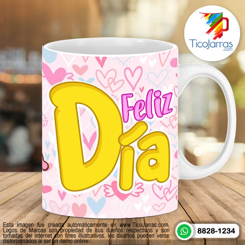 Tazas Personalizadas en Costa Rica Feliz Día