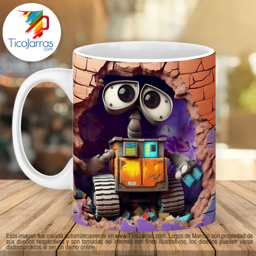 Jarras Personalizadas Wall-e 3D