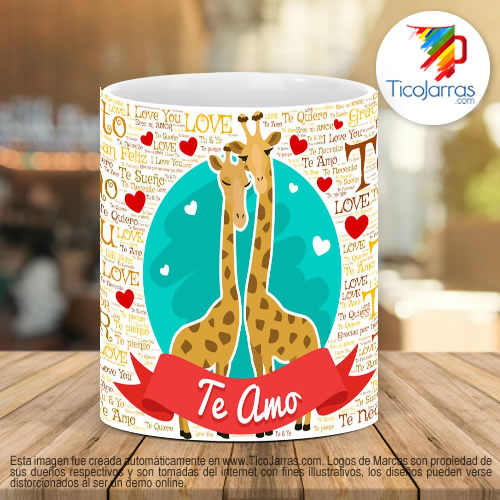 Tazas Personalizadas en Costa Rica Te amo