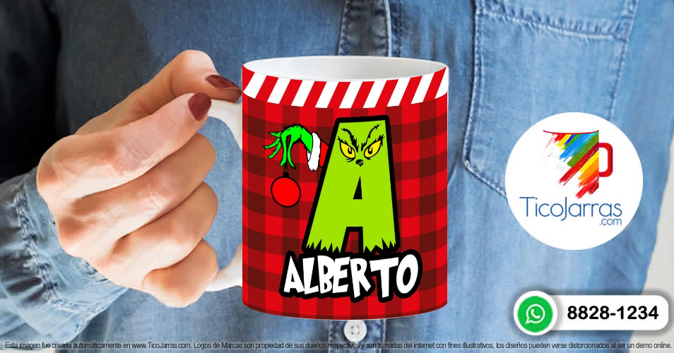Grinch para Nombre con A - TicoJarras