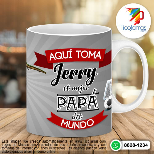 Tazas Personalizadas en Costa Rica Aquí toma el mejor papá del mundo