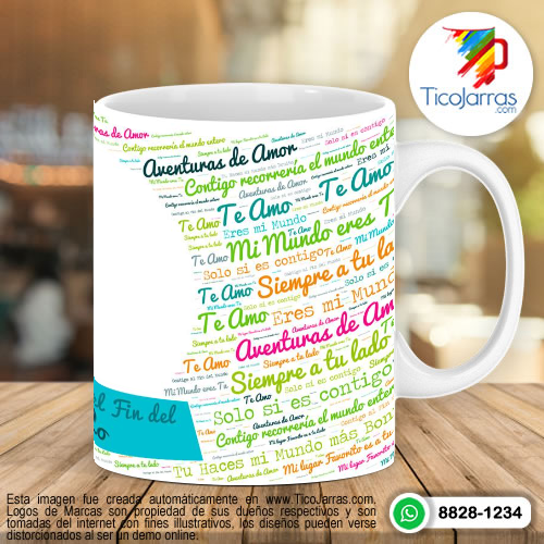 Tazas Personalizadas en Costa Rica Aventuras de Amor con foto personalizada