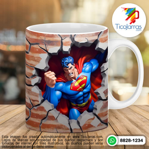 Tazas Personalizadas en Costa Rica Superman 3D
