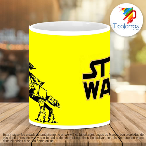 Tazas Personalizadas Star Wars yellow