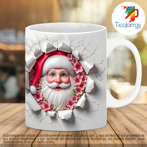 Diseños Personalizadas Santa  efecto inflado 