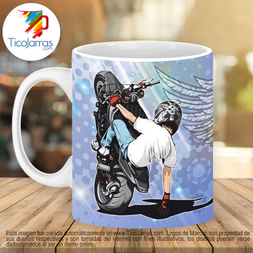 Jarras Personalizadas Feliz Día  Biker